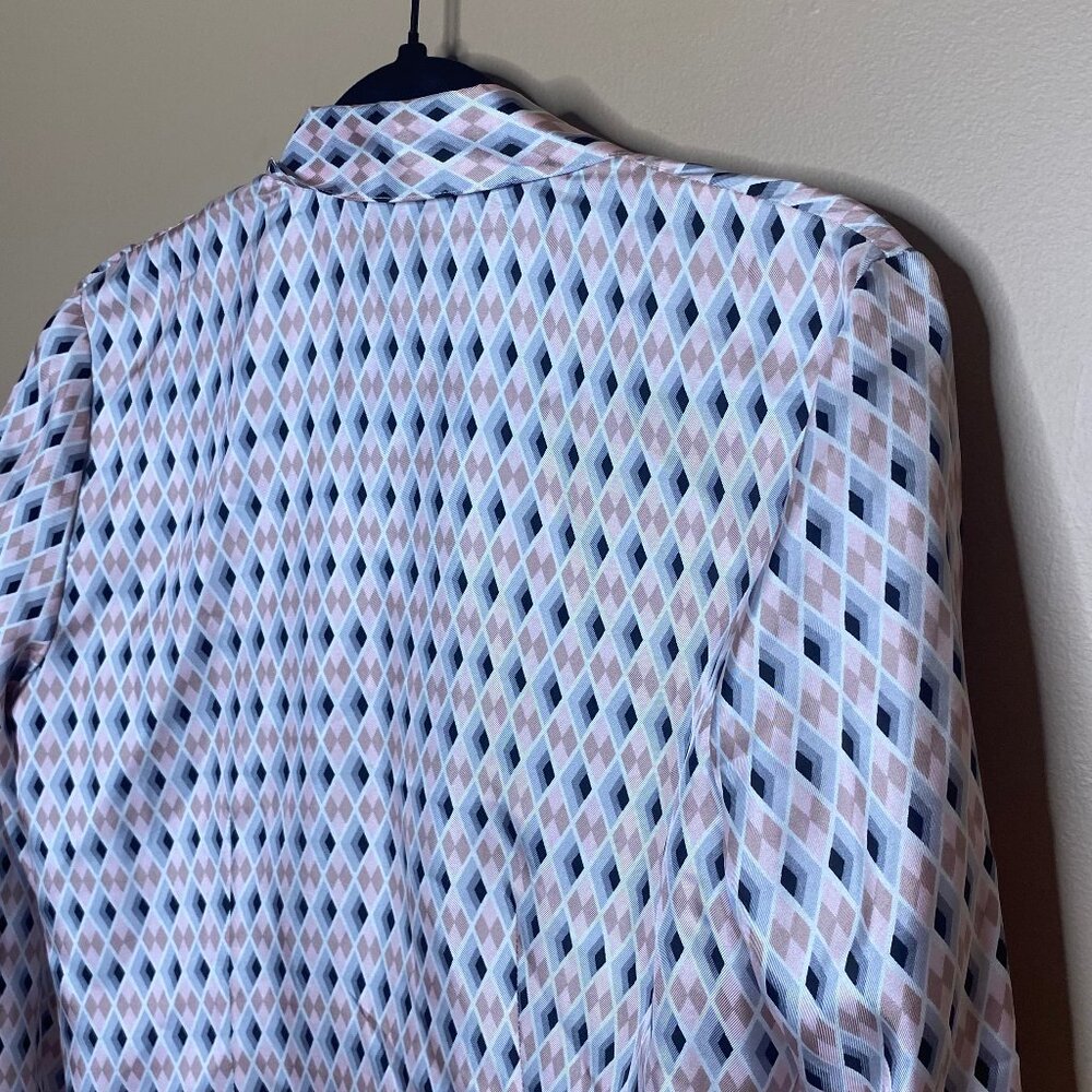 100% Silk Classy Button Down Blouse - image 2